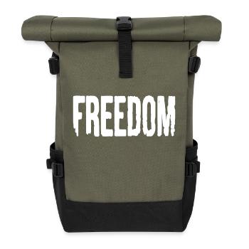 Freedom - Roll Top Backpack - olive/black - Front
