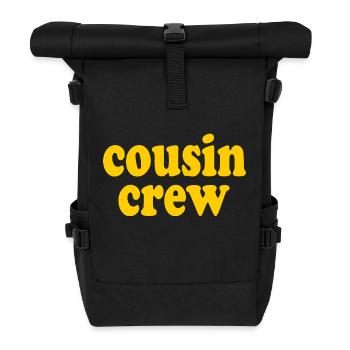 Cousin crew - Rolltop Rucksack - Schwarz - Vorne