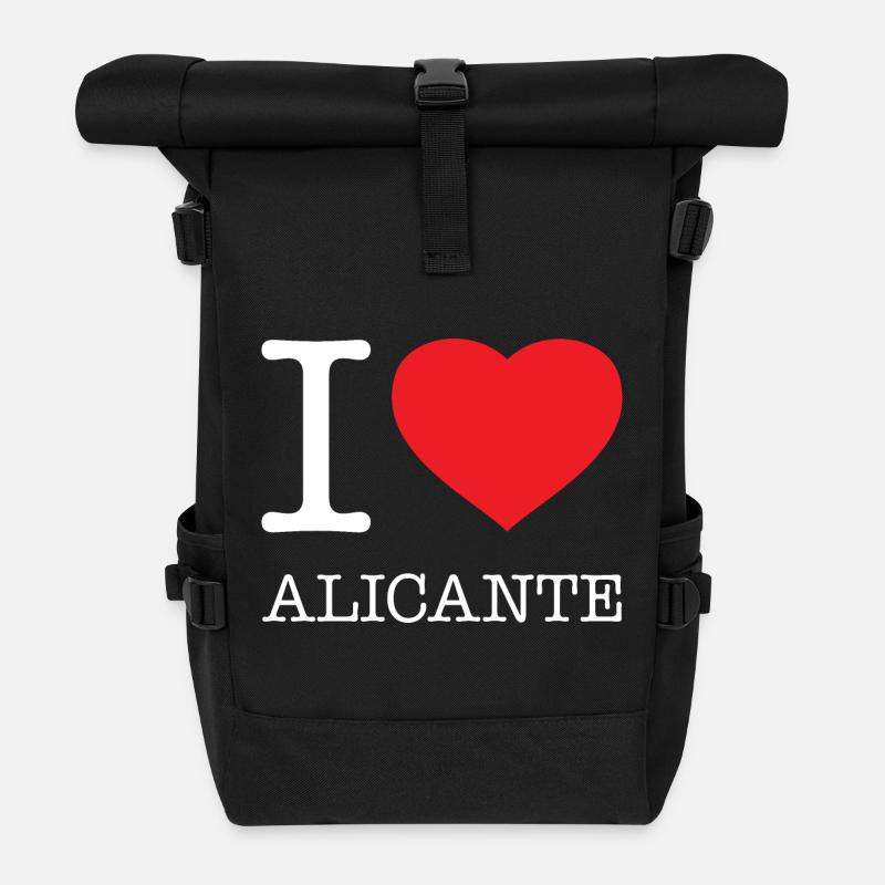 I LOVE ALICANTE - Rolltop Rucksack - Schwarz