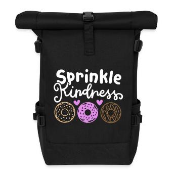 Donut gegen Mobbing - Rolltop Rucksack - Schwarz - Vorne