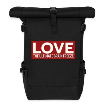 LOVE - THE ULTIMATE BRAIN FREEZE - Rolltop Rucksack - Schwarz - Vorne