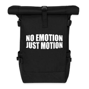 No Emotion Just Motion 8 - Rolltop Rucksack - Schwarz - Vorne