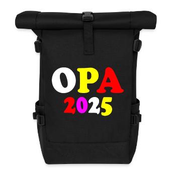 Opa 2025 - Rolltop Rucksack - Schwarz - Vorne