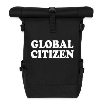 global citizen - Roll Top Backpack - black - Front