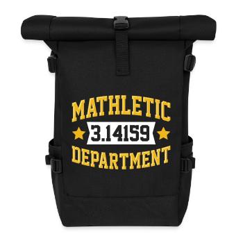 Mathletic Department - Roll Top Backpack - black - Front