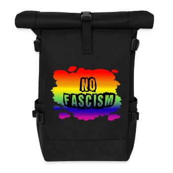 Stop AfD contre la droite, la démocratie, la diversité, la gauche - Sac à dos roll top - noir - Devant