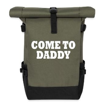 come to daddy - Rolltop Rucksack - Olive/Schwarz - Vorne