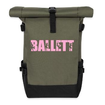 ballett - Rolltop Rucksack - Olive/Schwarz - Vorne