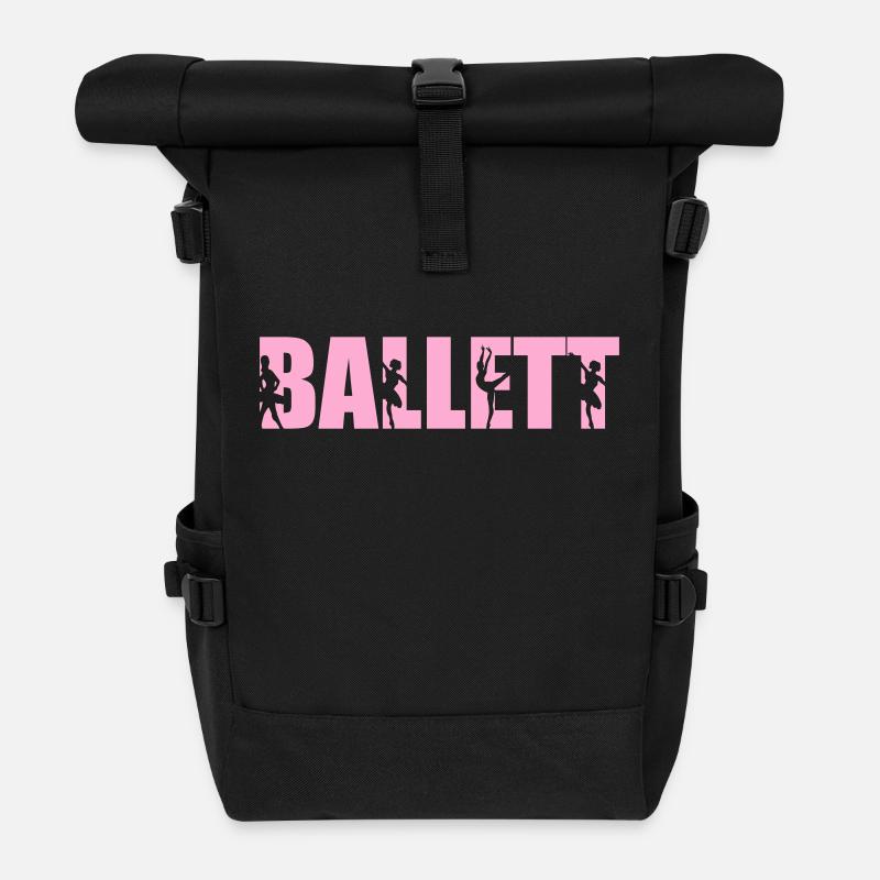 ballett - Rolltop Rucksack - Schwarz