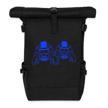 2 M. Tortues M. Messieurs Rich Chapeau haut de forme - Sac à dos roll top - noir - Devant