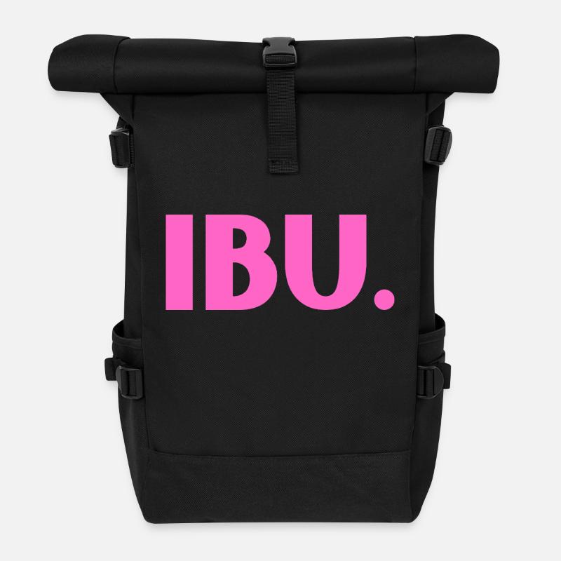 INDONET Ibu - Roll Top Backpack - black