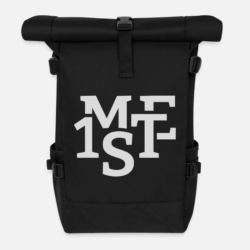 Me first - Rolltop Rucksack - Schwarz
