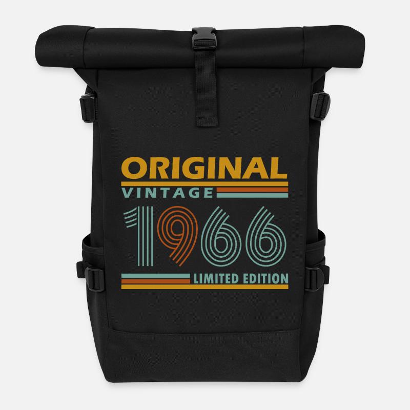 Original Vintage 1966 Edition Limitée 60 Ans - Sac à dos roll top - noir