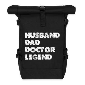 Hero Combo Husband Father Doctor - Roll Top Backpack - black - Front