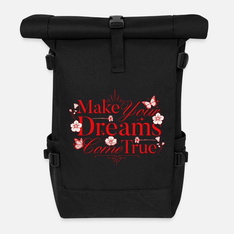 Réalisez Vos Rêves Floraux - Sac à dos roll top - noir
