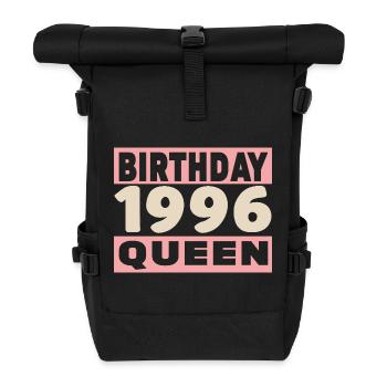 Biker 30 years old 1996 Anniversary - Roll Top Backpack - black - Front