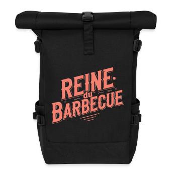 Königin des Grills - Rolltop Rucksack - Schwarz - Vorne