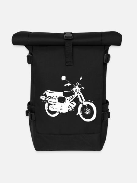 Simson S51 Enduro - Rolltop Rucksack - Schwarz