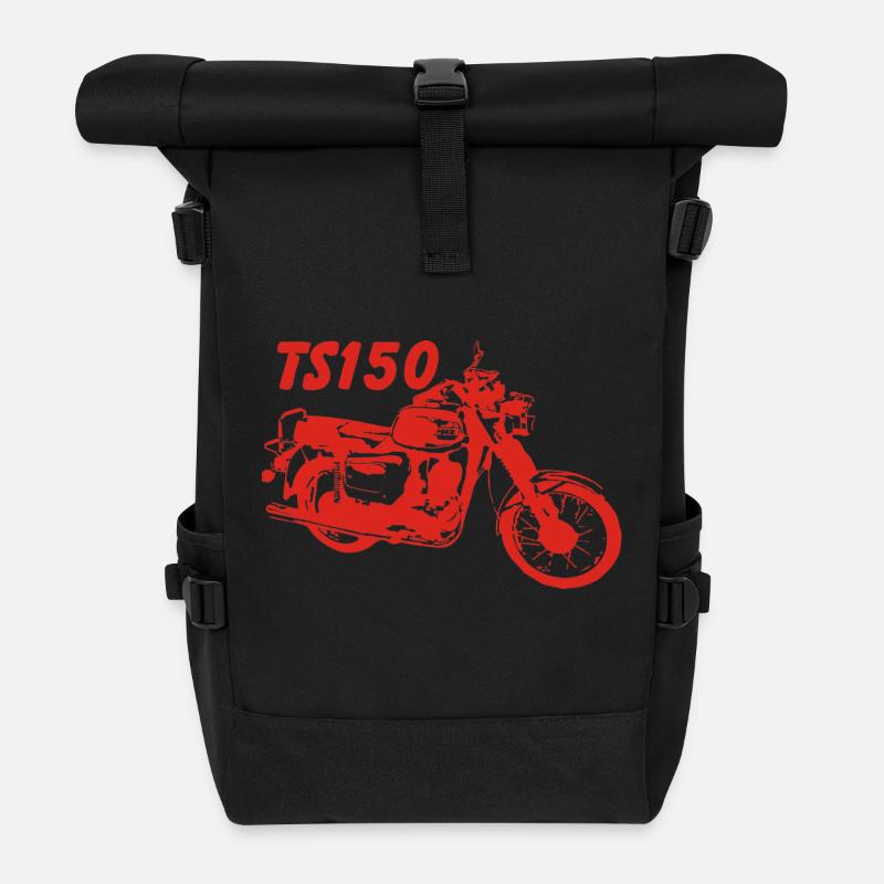 MZ TS150 - Rolltop Rucksack - Schwarz