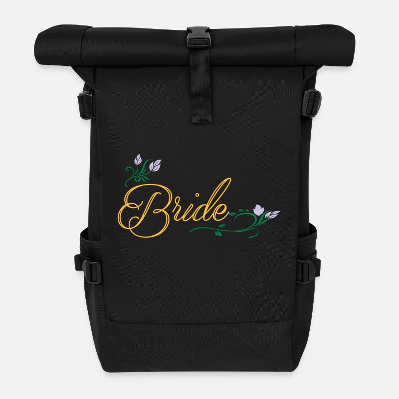 Bride Color - Rolltop Rucksack - Schwarz