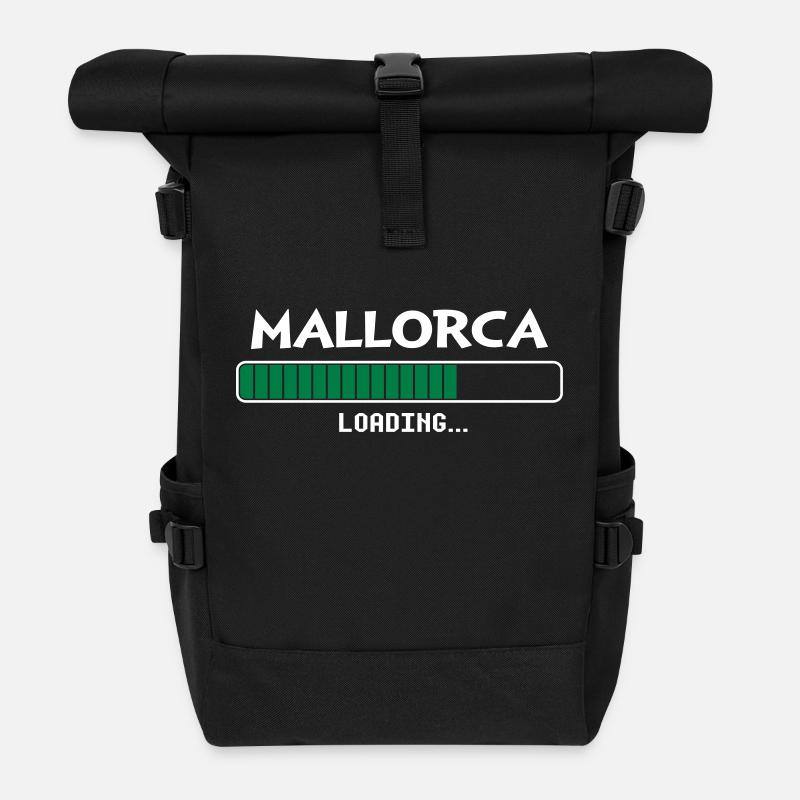 Mallorca loading Ladebalken - Rolltop Rucksack - Schwarz