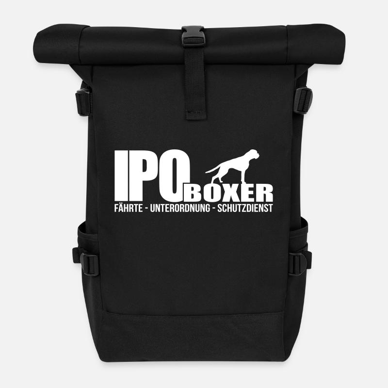 IPO BOXER - Rolltop Rucksack - Schwarz
