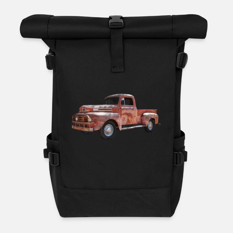 Pick-up Vintage - Sac à dos roll top - noir