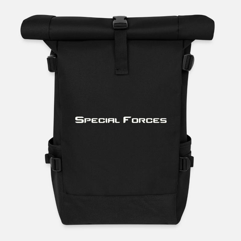 Spezialeinheiten - Rolltop Rucksack - Schwarz