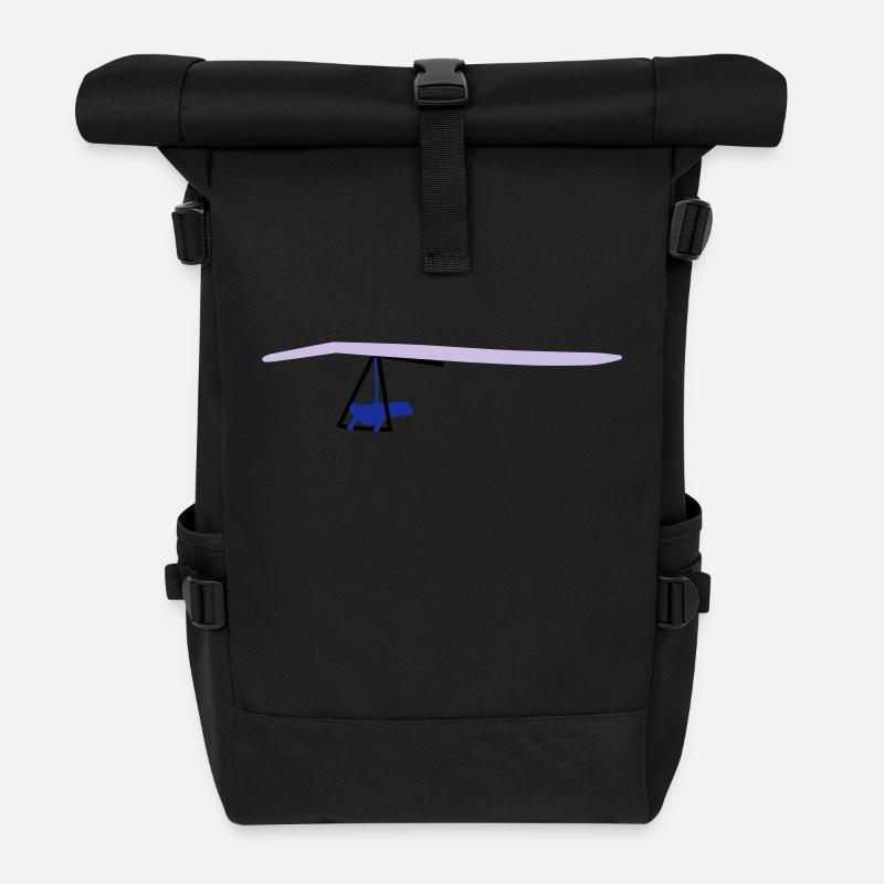Hangglider - Roll Top Backpack - black