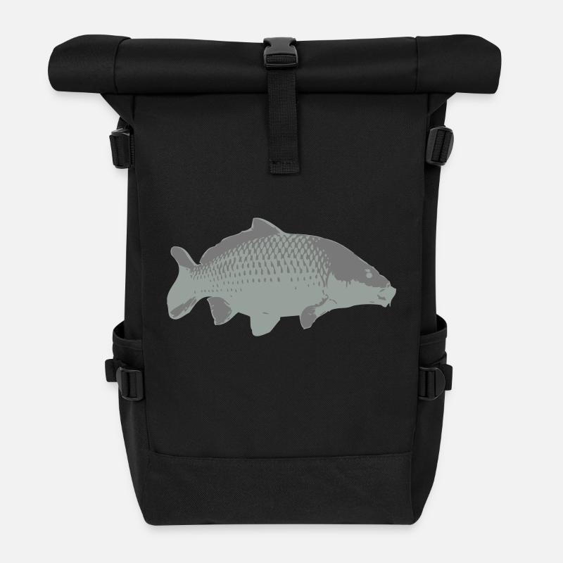Carpe - Sac à dos roll top - noir