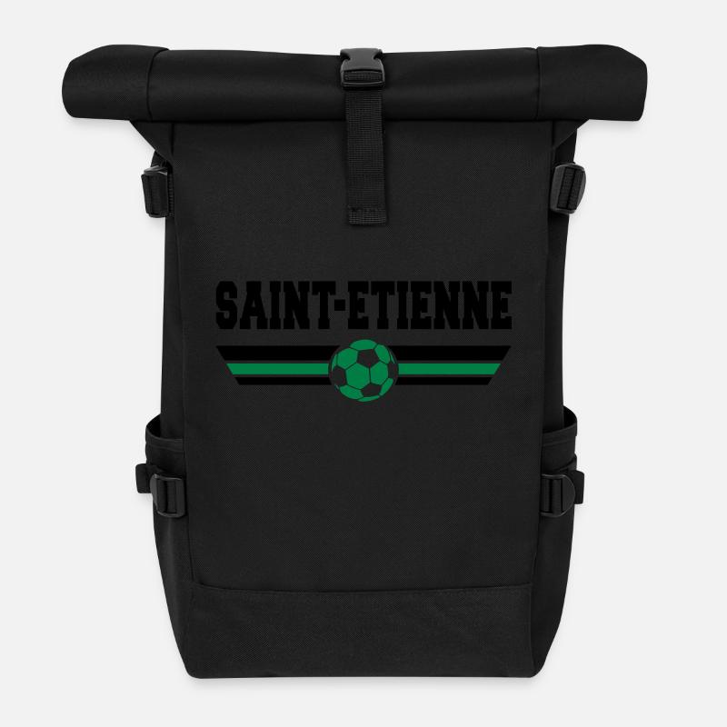 Saint-Etienne Football - Roll Top Backpack - black