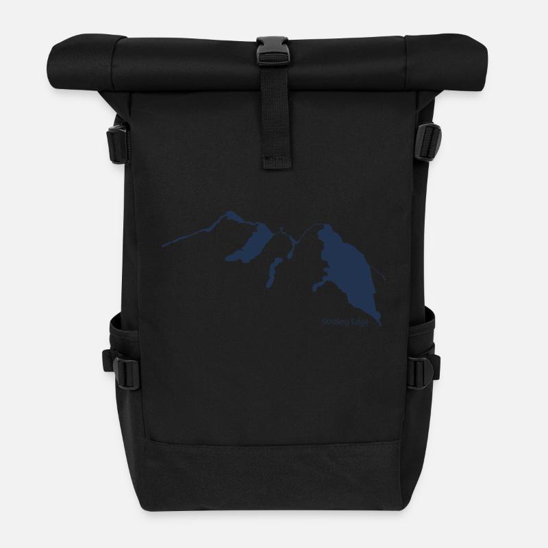 Striding Edge - Roll Top Backpack - black