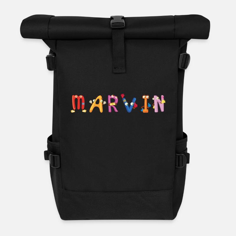 Marvin - Rolltop Rucksack - Schwarz