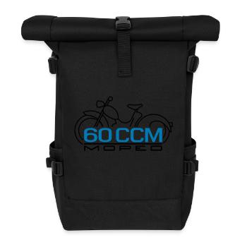 Moped SR2 60cc emblem - Roll Top Backpack - black - Front