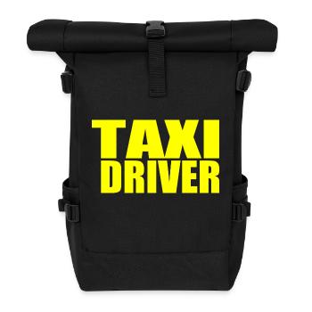 taxi driver - Roll Top Backpack - black - Front