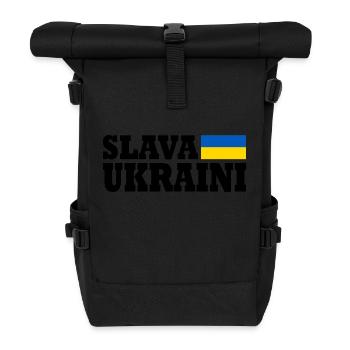 Slava ukraini - Roll Top Backpack - black - Front