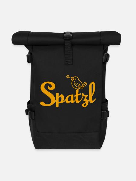 Spatzl - Rolltop Rucksack - Schwarz