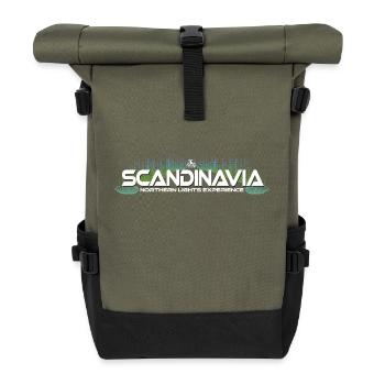 Scandinavia - Northern Lights Experience - Roll Top Backpack - olive/black - Front