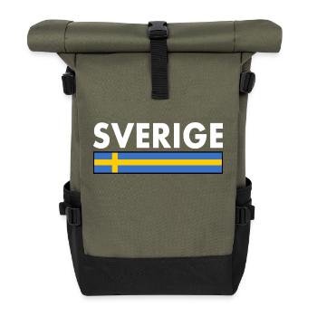 Sverige - Roll Top Backpack - olive/black - Front