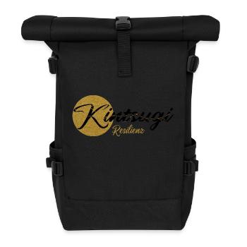Kintsugi-Vers01-black - Rolltop Rucksack - Schwarz - Vorne