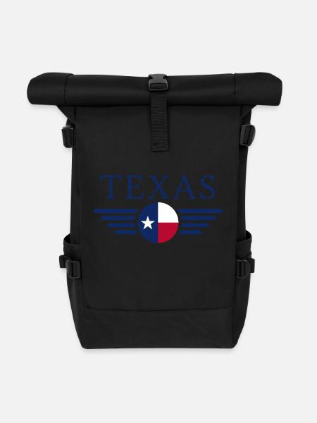 Texas - Sac à dos roll top - noir