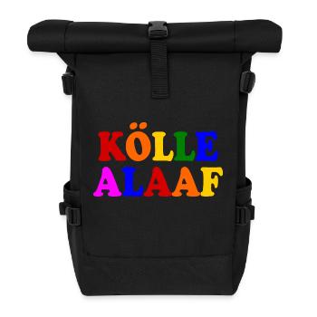 Kölle alaaf - Rolltop Rucksack - Schwarz - Vorne