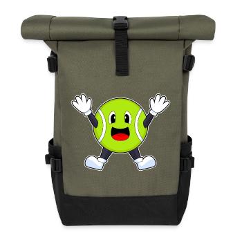 Tennisball Tennis - Rolltop Rucksack - Olive/Schwarz - Vorne