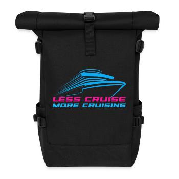 Cruise on the Loose. Less plan, more relaxation. - Roll Top Backpack - black - Front