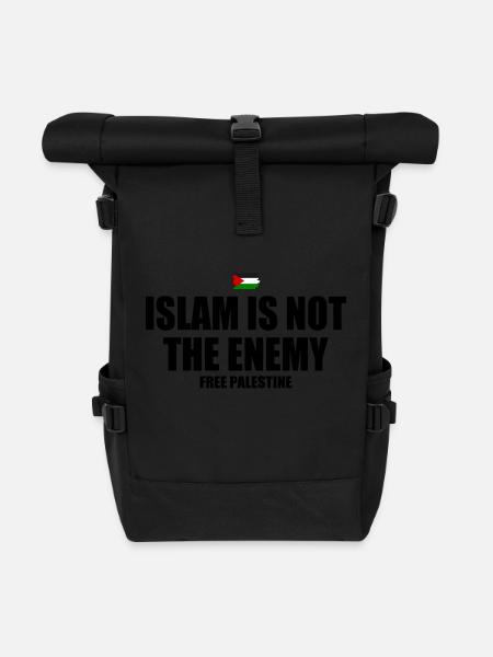 Free palestine Islam is not the enemy - Sac à dos roll top - noir