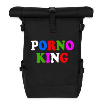 Porno king - Rolltop Rucksack - Schwarz - Vorne