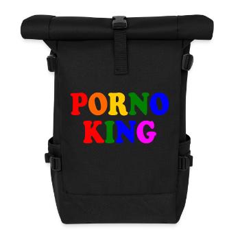 Porno king - Rolltop Rucksack - Schwarz - Vorne