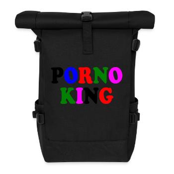 Porno king - Rolltop Rucksack - Schwarz - Vorne