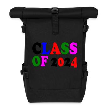 Class of 2024 - Roll Top Backpack - black - Front