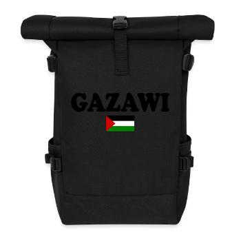 Gazawi gaza - Roll Top Backpack - black - Front